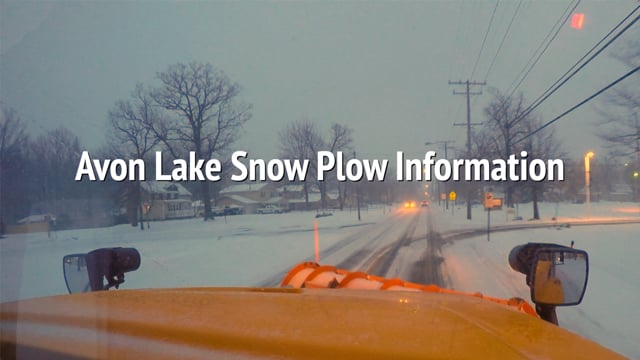 Thumbnail of video Avon Lake Snow Plow Information PSA