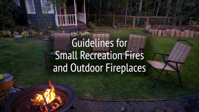 Thumbnail of video Small Recreation Fires & Outdoor Fireplaces PSA